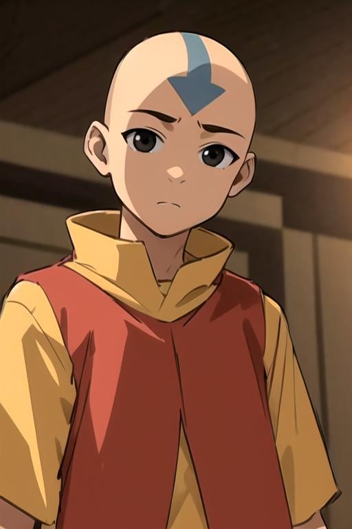 masterpiece, best quality, sketch, 1boy, solo, male focus, looking at viewer, upper body, depth of field, , , <lora:aang_avatar:0.72>, aang_avatar, bald, black eyes, , , 12k resolution