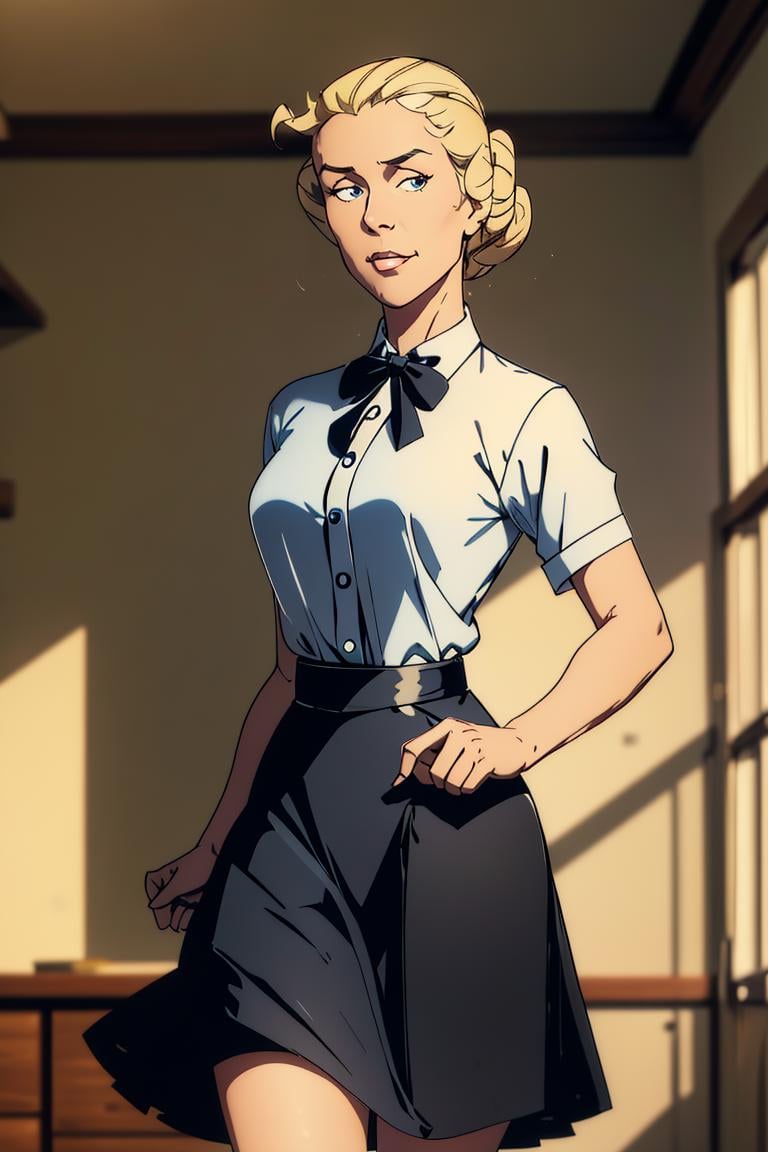 AliceMitchell,  blonde,  50s hair style by DoctorStasis on Tensor.Art