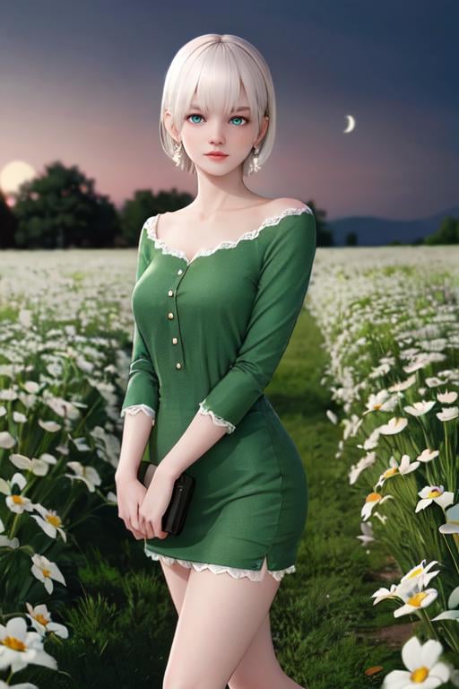 luna,  night,  field by Sol Eternelle on Tensor.Art