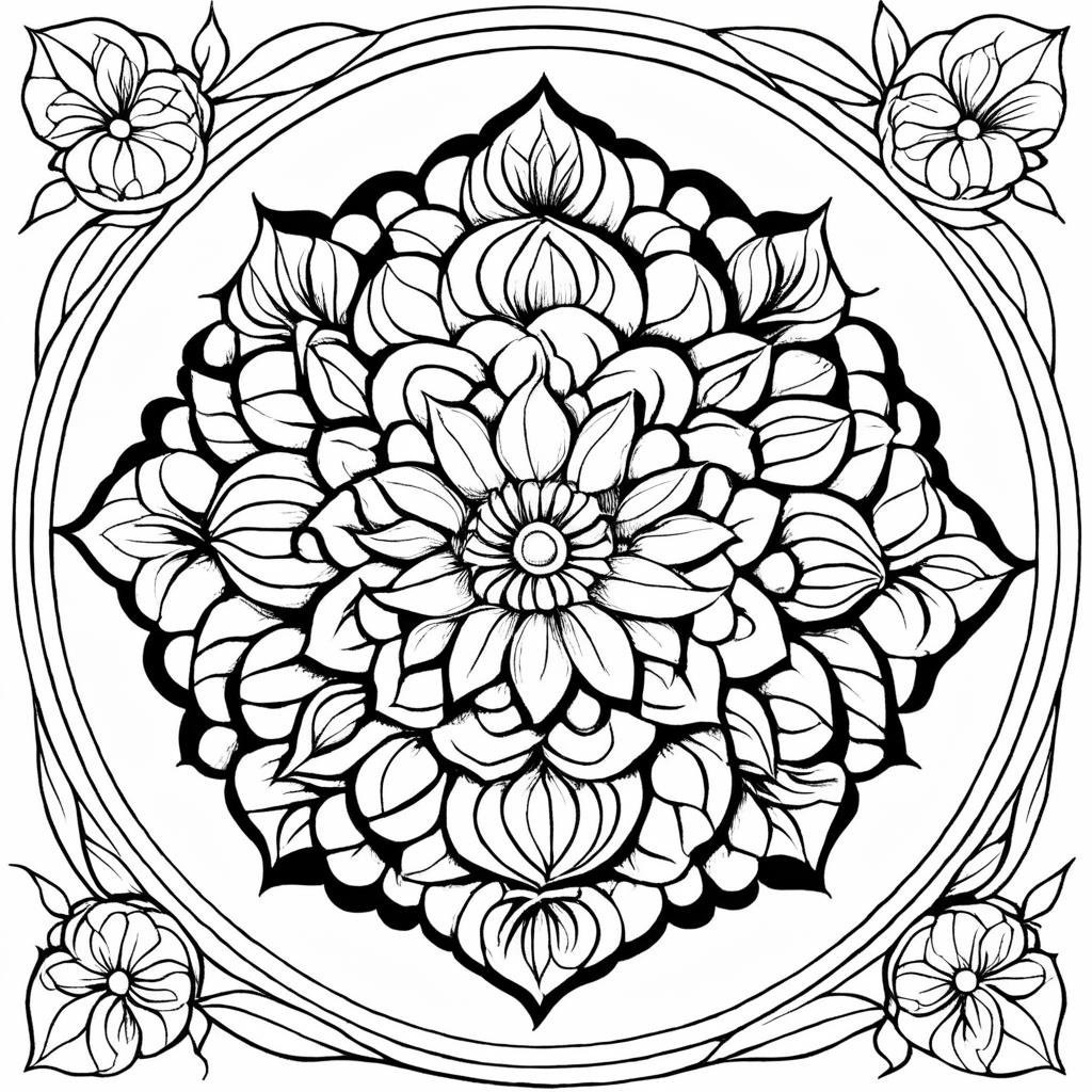 Mandala, ColoringBookAF,  <lora:ColoringBook:1>