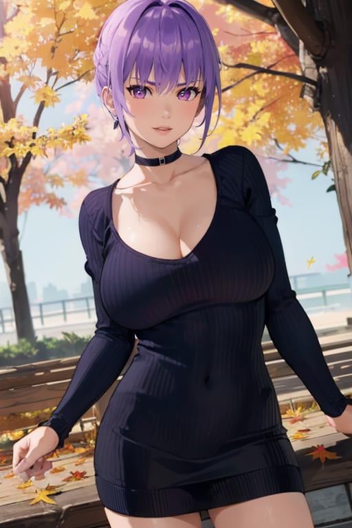 <lora:doa_ayane:0.7> ayane, 1girl, autumn, warm light, seductive