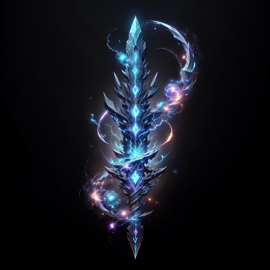 <lora:ThunderMagic-22:0.8>, thundermagic , excessive energy ,  charged aura, glowing aura , excessive energy,  intricate,ancient, no humans, <lora:Pecha_Swords_LORA_V1.2:0.5> sword,