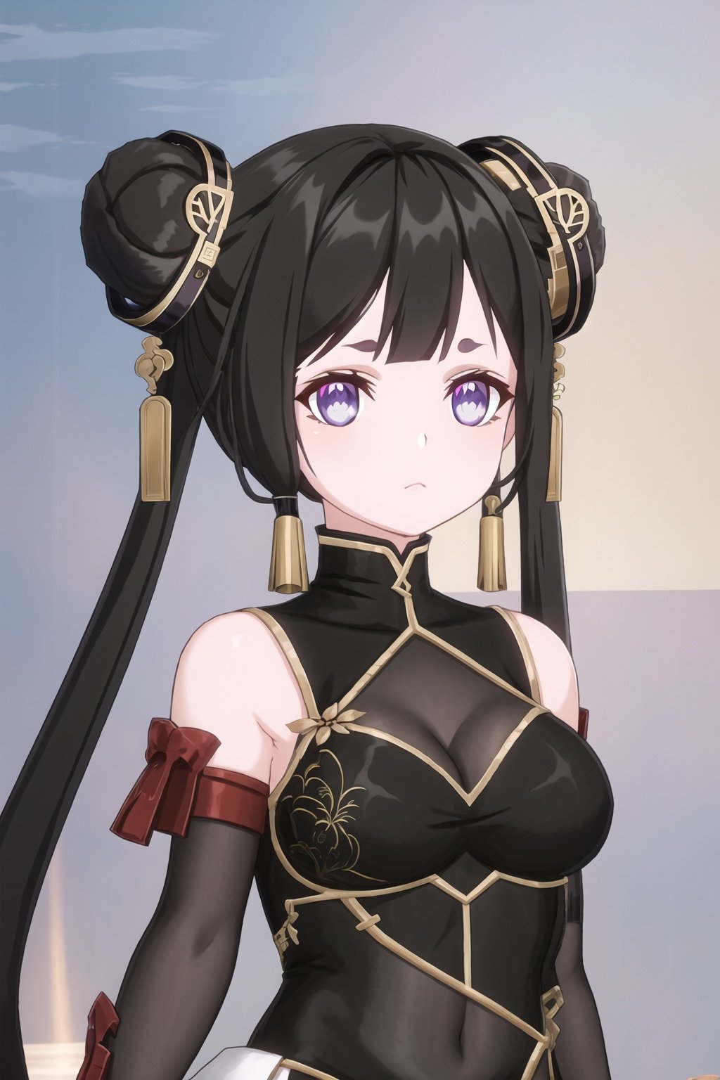 1girl,  black hair,  looking at viewer by B站-空想家幻小风 on Tensor.Art