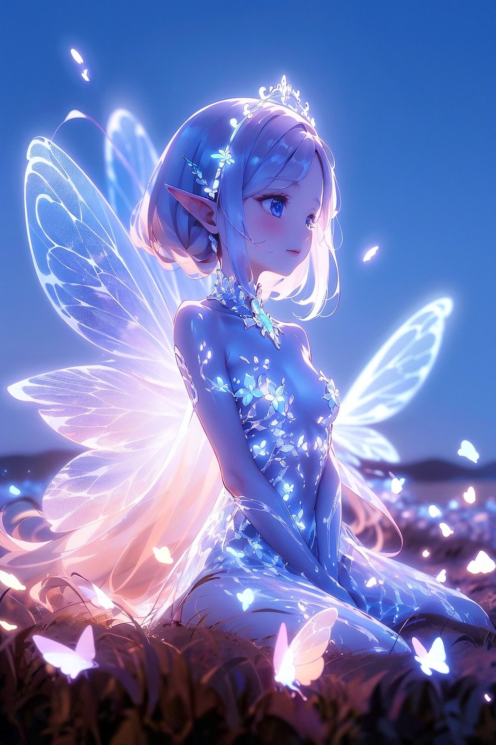  Best quality,8k,cg,

anime girl with glowing wings in a field of flowers, big white glowing wings, astral fairy, neon wings, wings made of light, beautiful fairy, glowing butterflies, glowing angelic being, beautiful fairies, fairies have wings, ethereal wings, neon light and fantasy, beautiful digital art, beautiful digital artwork, glowing with magic, fairy wings, digital art fantasy, faerie