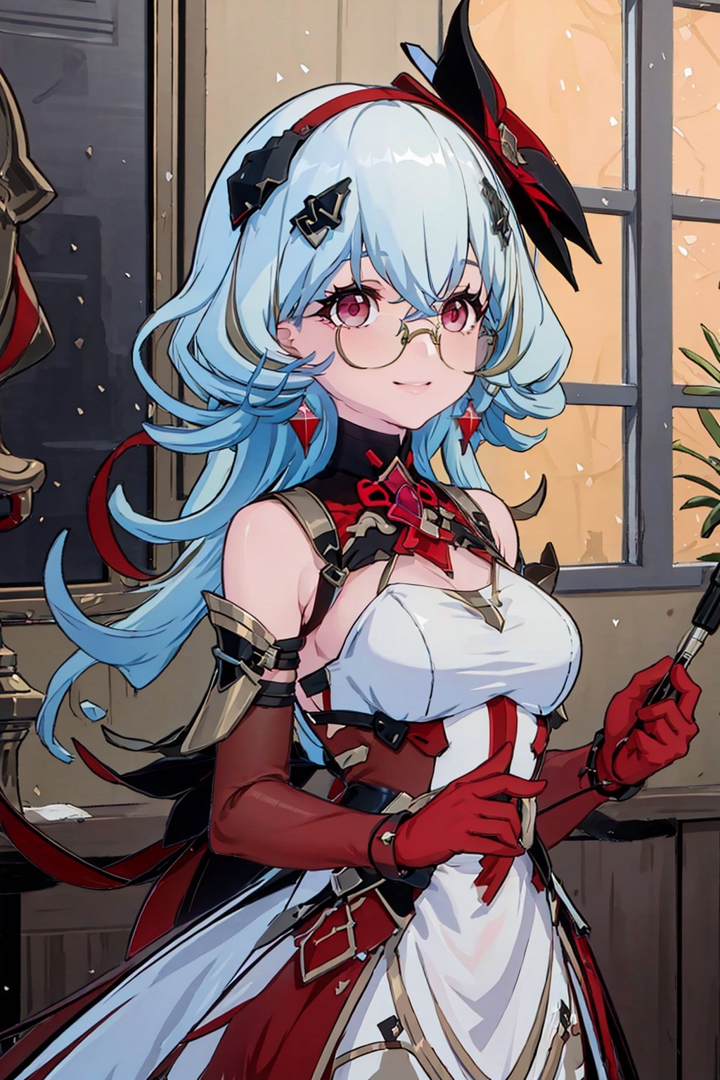 1girl,  solo,  red gloves by B站-空想家幻小风 on Tensor.Art