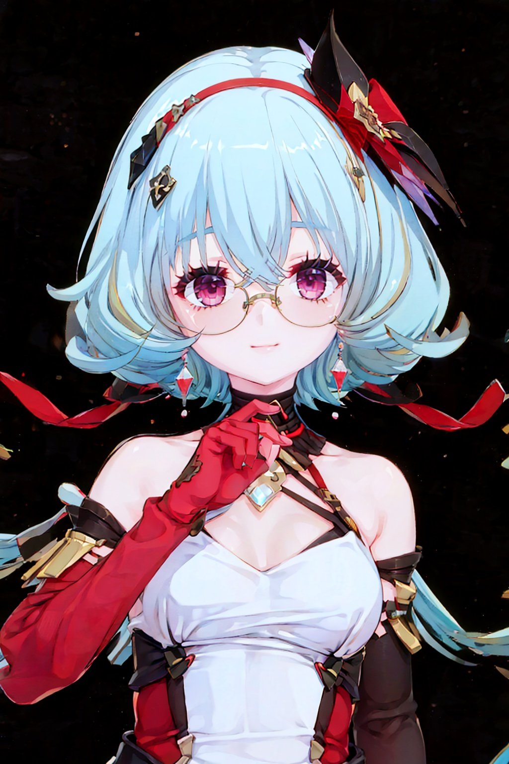 1girl,  solo,  red gloves by B站-空想家幻小风 on Tensor.Art