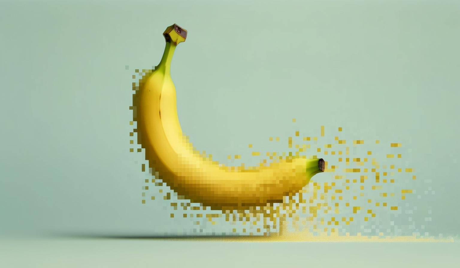 <lora:aether_pixel_test1_231031_SDXL_LoRA_1e-6_128_dim_73_epochs_epoch_70:1> a banana dissolving into pixels