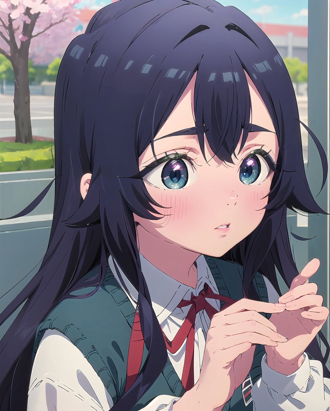 shizuka_wz,  long hair,  dark blue hair by Weeezy™ on Tensor.Art
