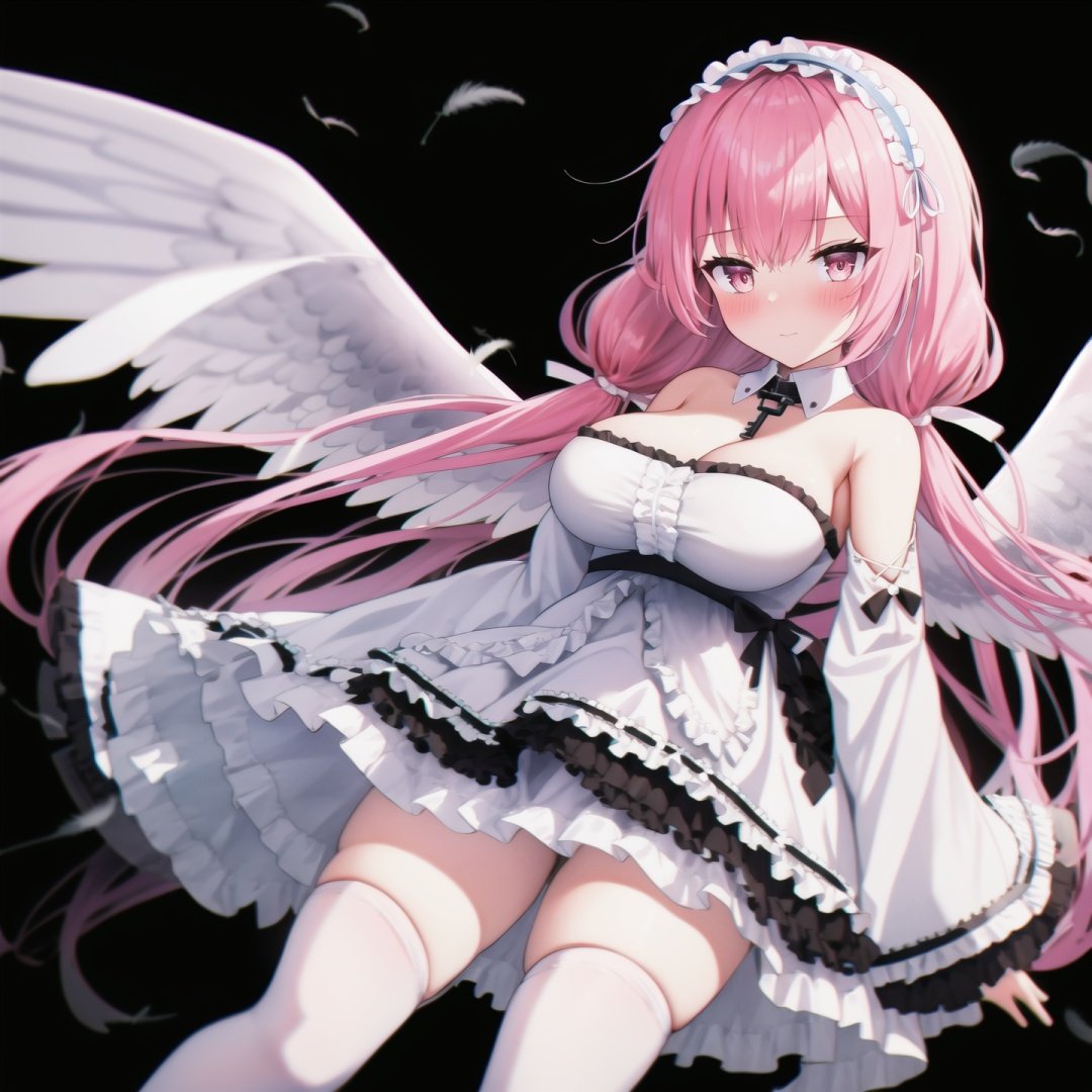 pink hair,  key necklace,  hairband by 超市里扫货 on Tensor.Art