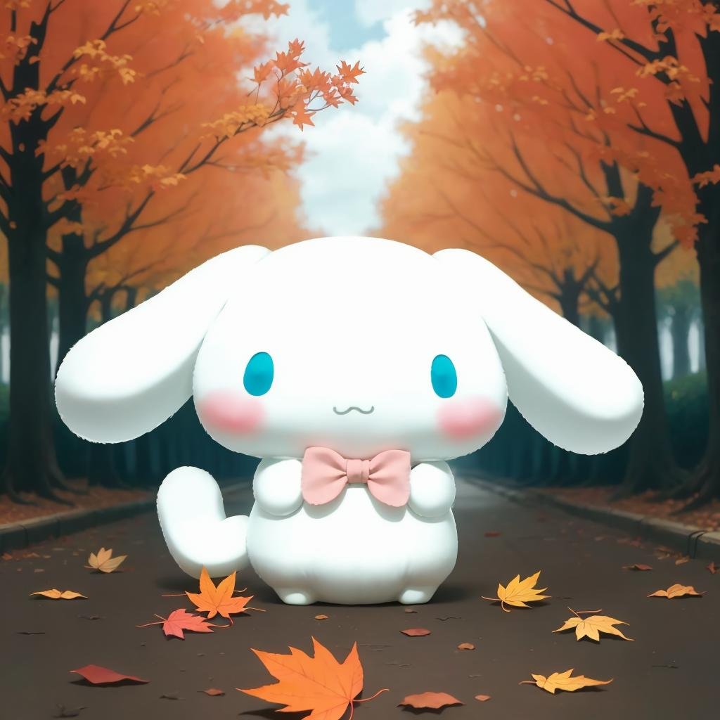 cinnamoroll, <lora:cinnamoroll_v1:0.7>, autumn