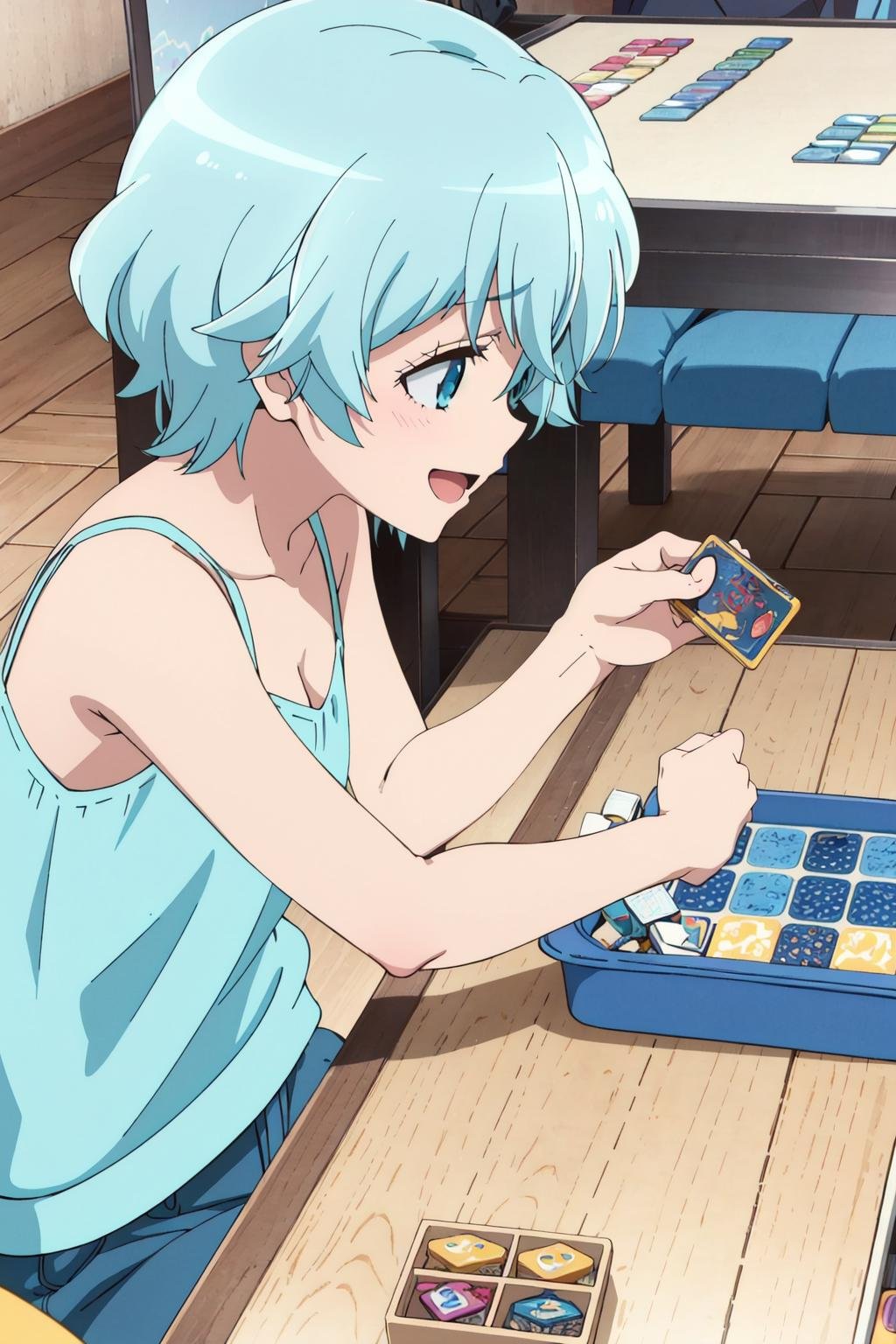 takekasamiki,  1girl,  playing_games by Ttan on Tensor.Art