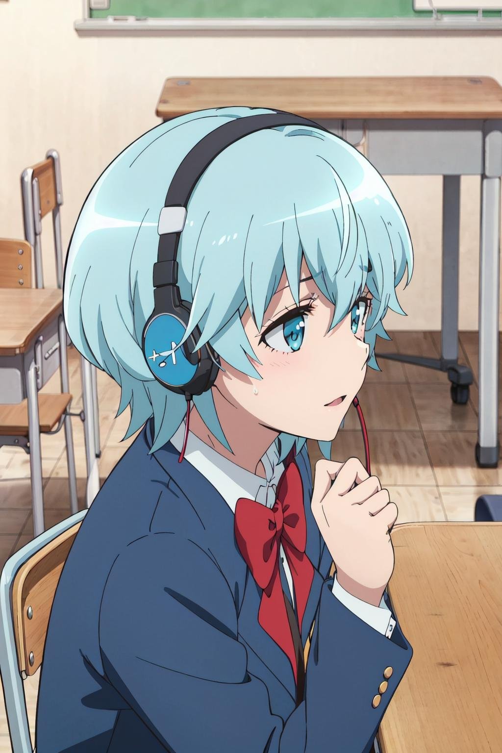 takekasamiki,  1girl,  classroom by Ttan on Tensor.Art
