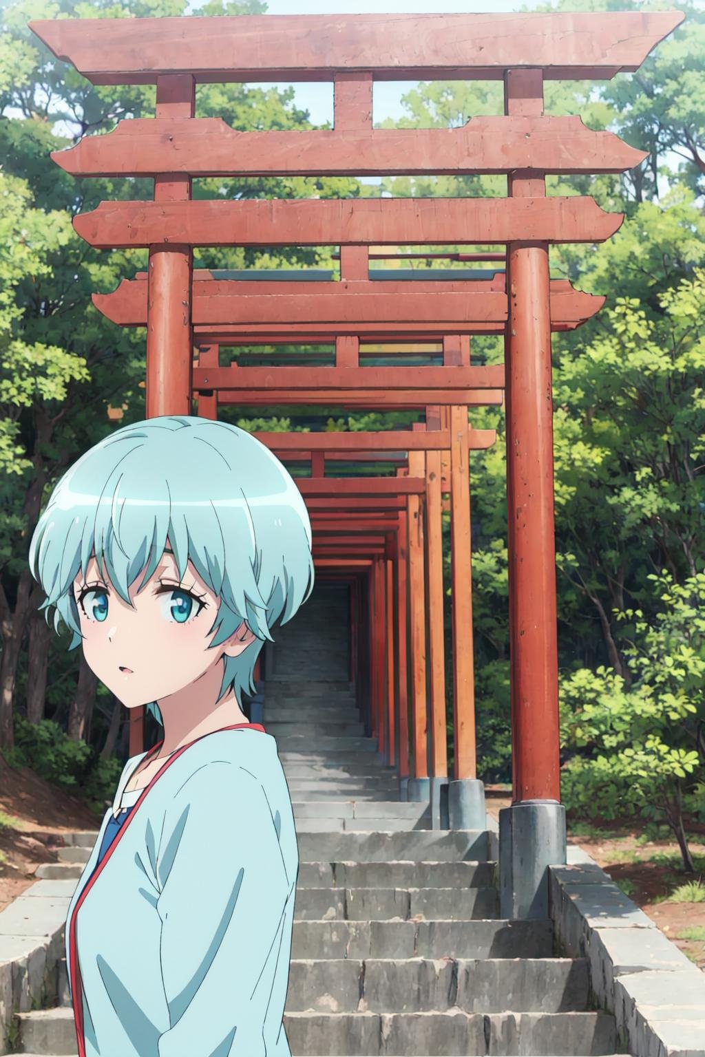 takekasamiki,  1girl,  multtorii by Ttan on Tensor.Art
