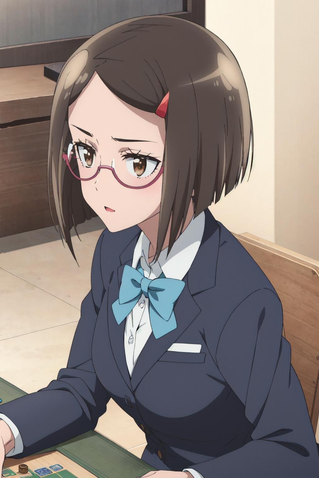oonomidori,  looking_at_viewer,  eyewear by Ttan on Tensor.Art