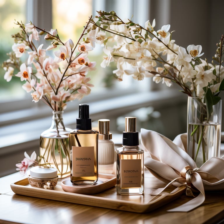 masterpiece, best quality, photography advertising of jar lotion skin care products, myphammaukem photo, (orange flower:1.5), leaf, branch, petals, plant, realistic, scenery, still life, full light, window lighting <lora:myphammaukem_final:1> <lora:epiNoiseoffset_v2:1> <lora:add_detail:0.8>