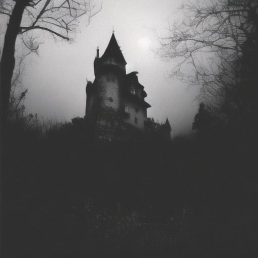 castle, forest, darkness, vcr, rfktrfod