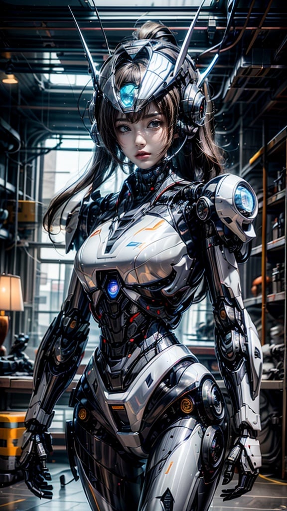 1Girl, upper body, close-up, mecha, mecha girl, (simple mecha: 1.2), smooth surface mecha, realistic metal surface mecha, silver metal surface mecha, hard surface, solo, details, super mecha, long legs, headphones, (aircraft helmet: 1.5), Glowing, indoor, masterpiece, best quality, movie lighting, professional lighting, solofocus, Sharp focus, movie shadows,