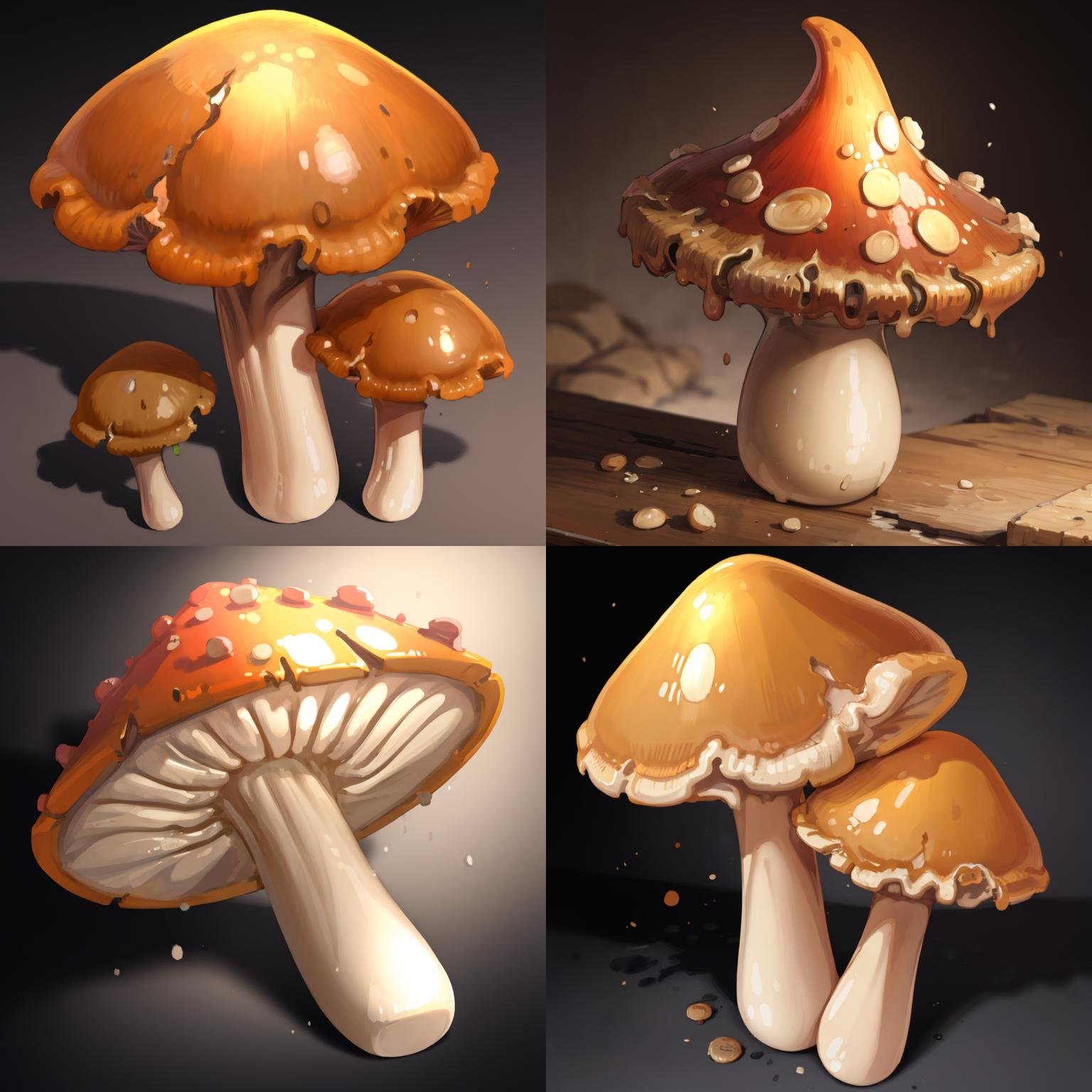 masterpiece, best quality, <lora:FantasyIcons_Mushrooms:0.8>,mushroom