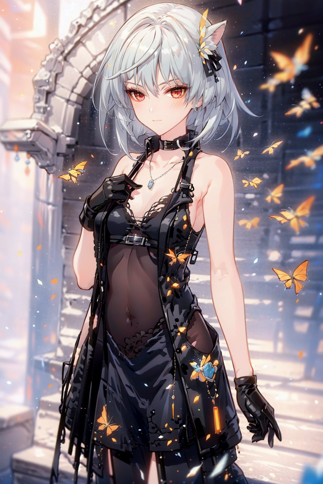 1girl,  solo,  gloves by B站-空想家幻小风 on Tensor.Art