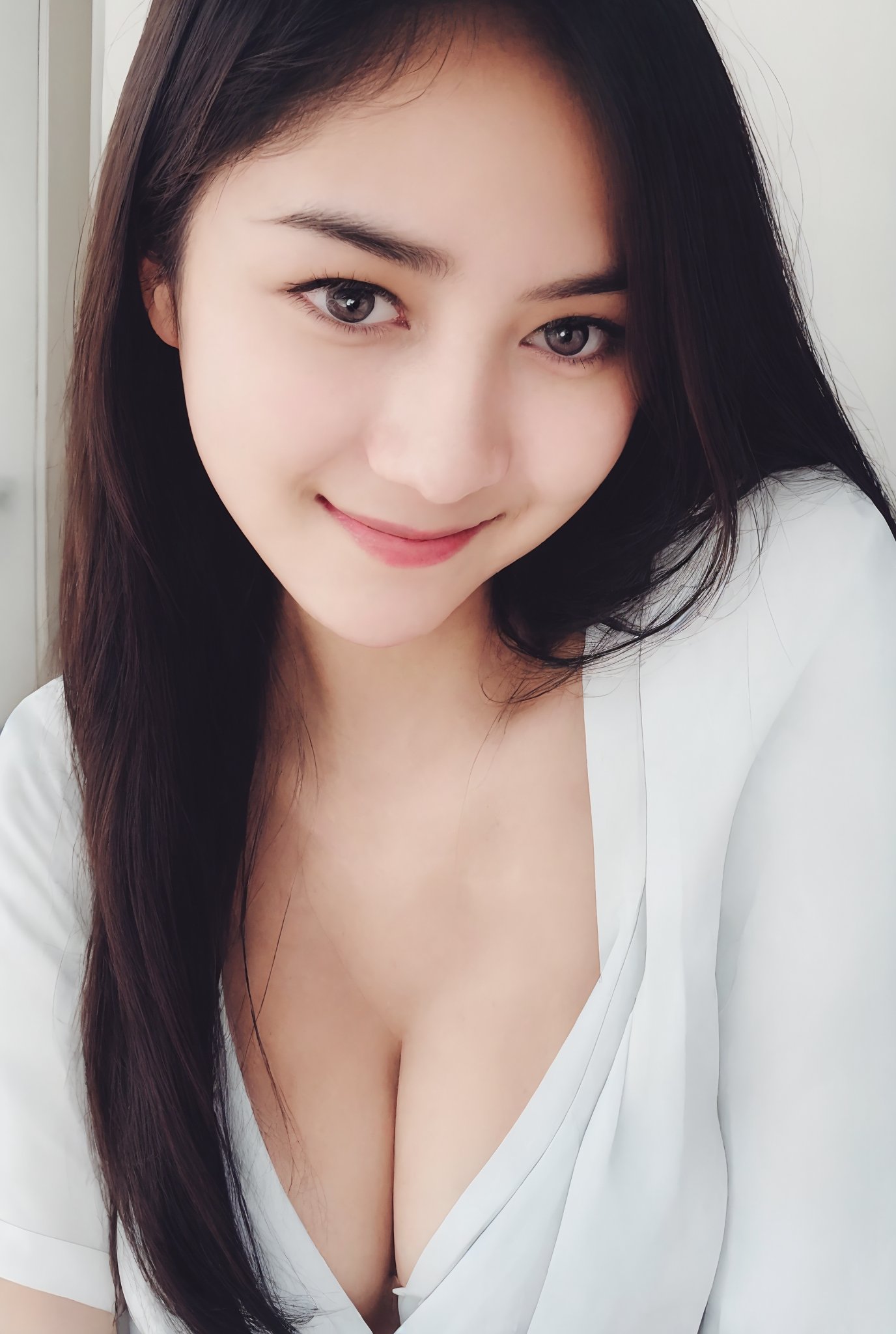 Portrait of beautiful girl,
(finely best quality illustration:1.2), (kawaii girl:1.0), (1girl:1.0), (medium breasts:1.0), (smile:0.8), (ultra-detailed, highres:1.0), .masterpiece, best quality, incredibly detail eyes, shore, high detail eyes, , age 18, medium breasts, seductive face, High detailed , Wenny,masterpiece