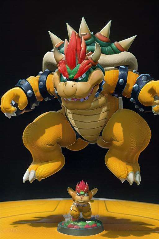 bowser,  jumping,  masterpiece by Touch Night on Tensor.Art
