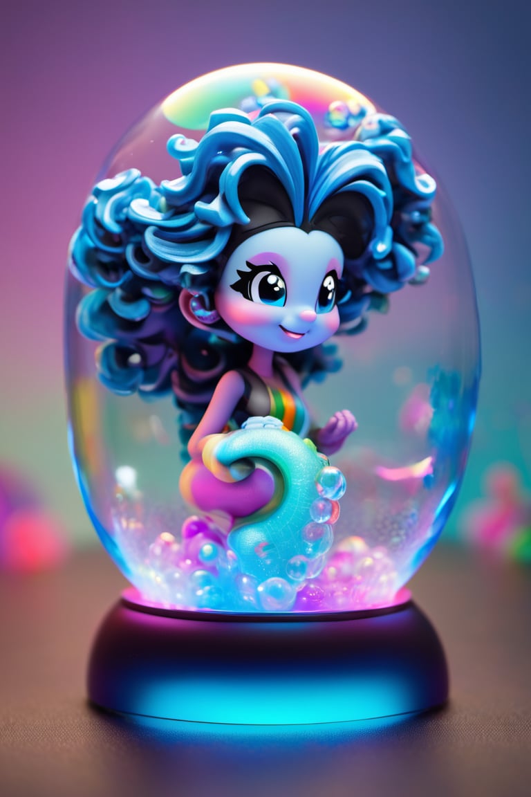 Bubble Bobble style, 8k photograph, Depth of field 100mm, studio lighting, Sony A9 II, Dumb [Rainbow:Striking] tall Congolese [Drow|Jinn] inside a Paperweight, Kintsugi Curly hairstyle, hair light, waning light, soft lighting, Canon 5d mark 4, Direct light, Ilford HP5, Sunlight, 8-bit, cute, pixelated, fantasy, vibrant, reminiscent of Bubble Bobble game
