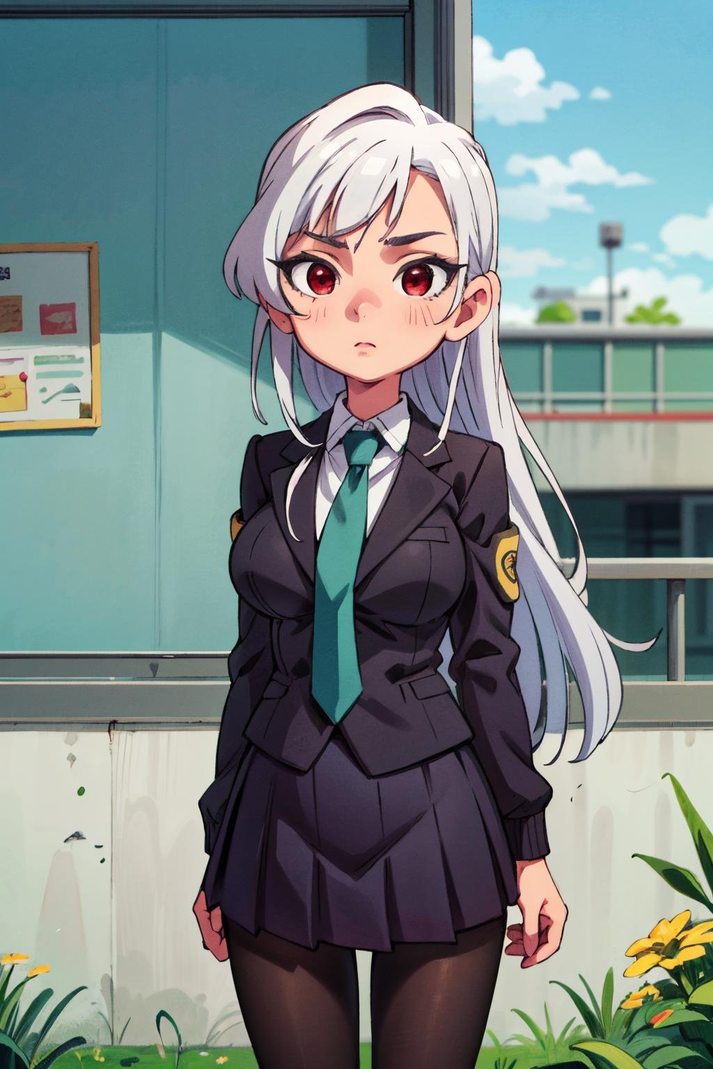 nano_wz,  red eyes,  white hair by WhiteZ on Tensor.Art