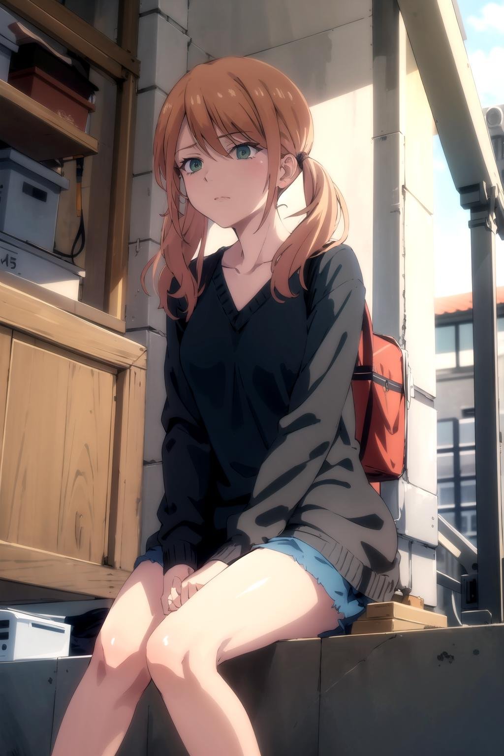 RihoCT,  sitting,  best quality by Ttan on Tensor.Art