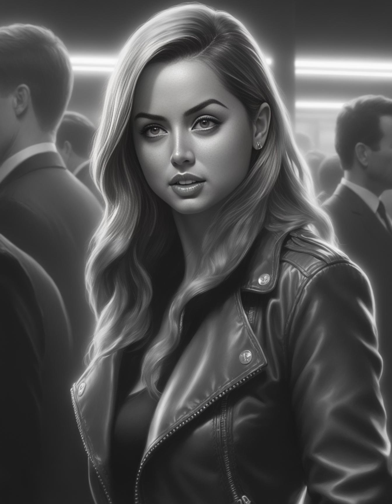 <lora:AnadeArmasSDXL:1>amazing lifelike award winning pencil illustration of AnadeArmas shoplifting trending on art station artgerm Greg rutkowski cinematic