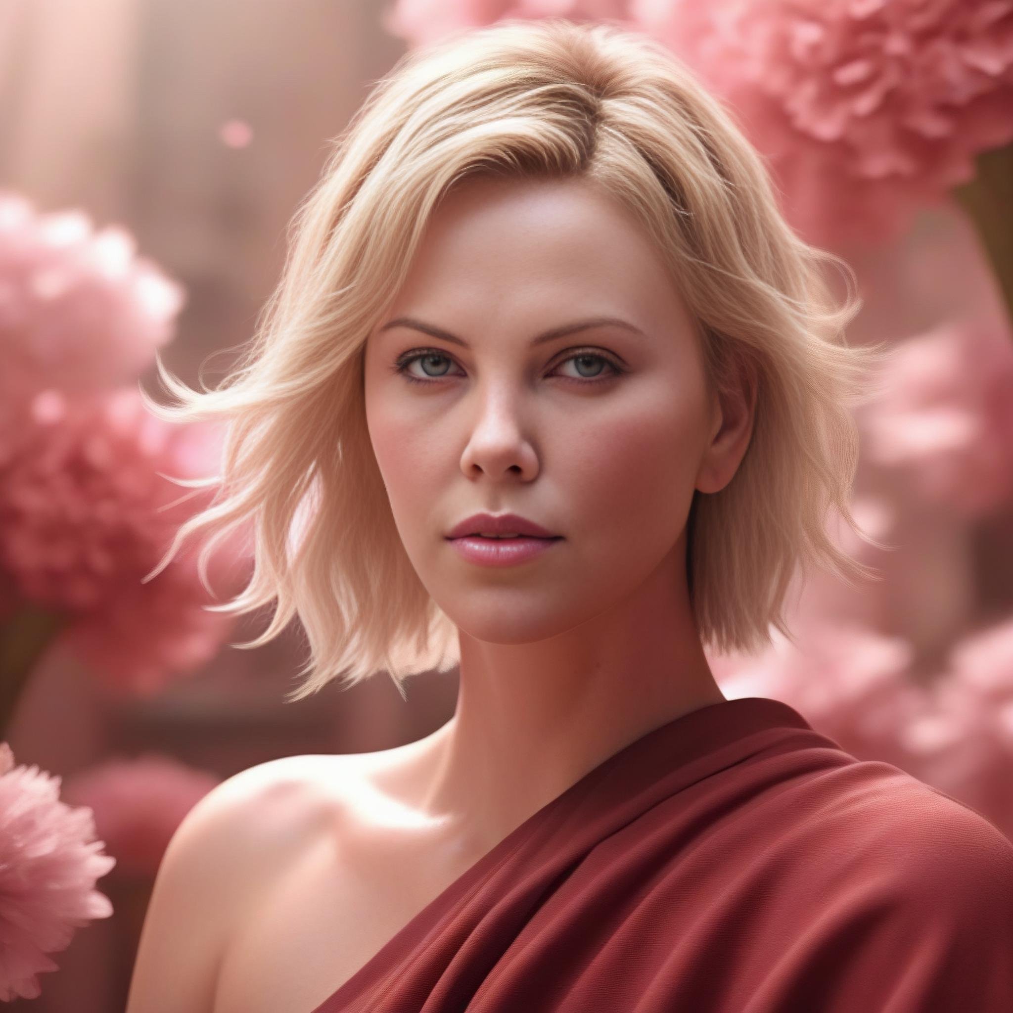 CharlizeTheron,<lora:CharlizeTheronSDXL:1>,portrait,female, intricate detail and highly detailed anime face by Ilyana Kuvshinov/Febiuse-H 640;pink&rens style simple background structure with deep red highlights.digital art trending in pixiv fanbox concept artists matte paintinghibli manga key visual portrait dramatic lighting delicate features finely illustrated perfect symmetrical facial symmetry global illumination rendered ultra high quality model unreal engine 5 sharp focus extremely aesthetic award winning film still from the 4th kind lion king edition of all time on sakura flowers sitting at an outdoor baroque room filled to photograph realistic cinematic beautiful closeup moment forest