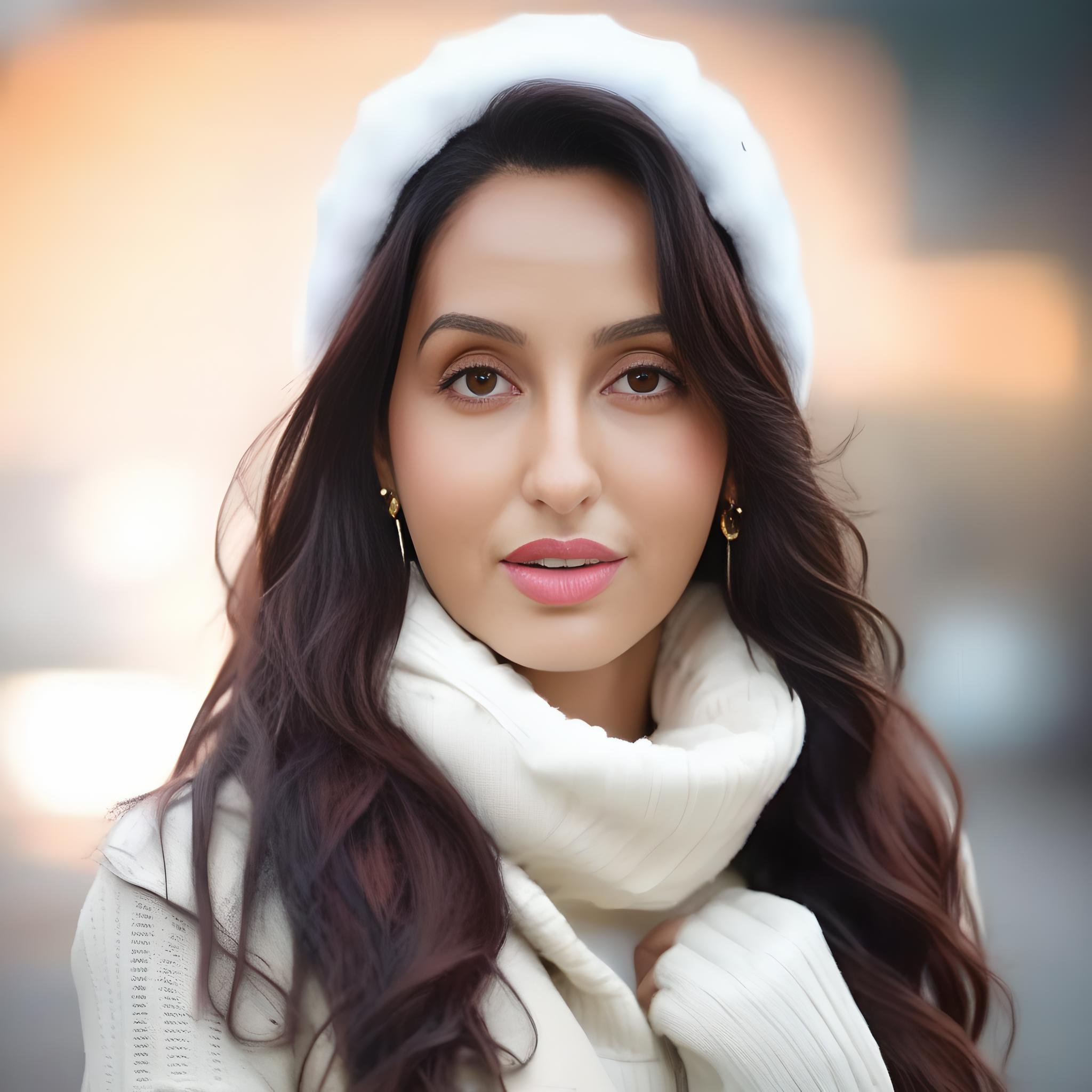 <lora:NoraFatehiSDXL:1> NoraFatehi a woman wearing winter clothes, beautiful bone structure, (8k, best quality, masterpiece:1.2), (realistic, photo-realistic:1.37), ultra high res, ultra-detailed, incredibly beautiful girl, 8k uhd, dslr, soft lighting, high quality, film grain, Fujifilm XT3