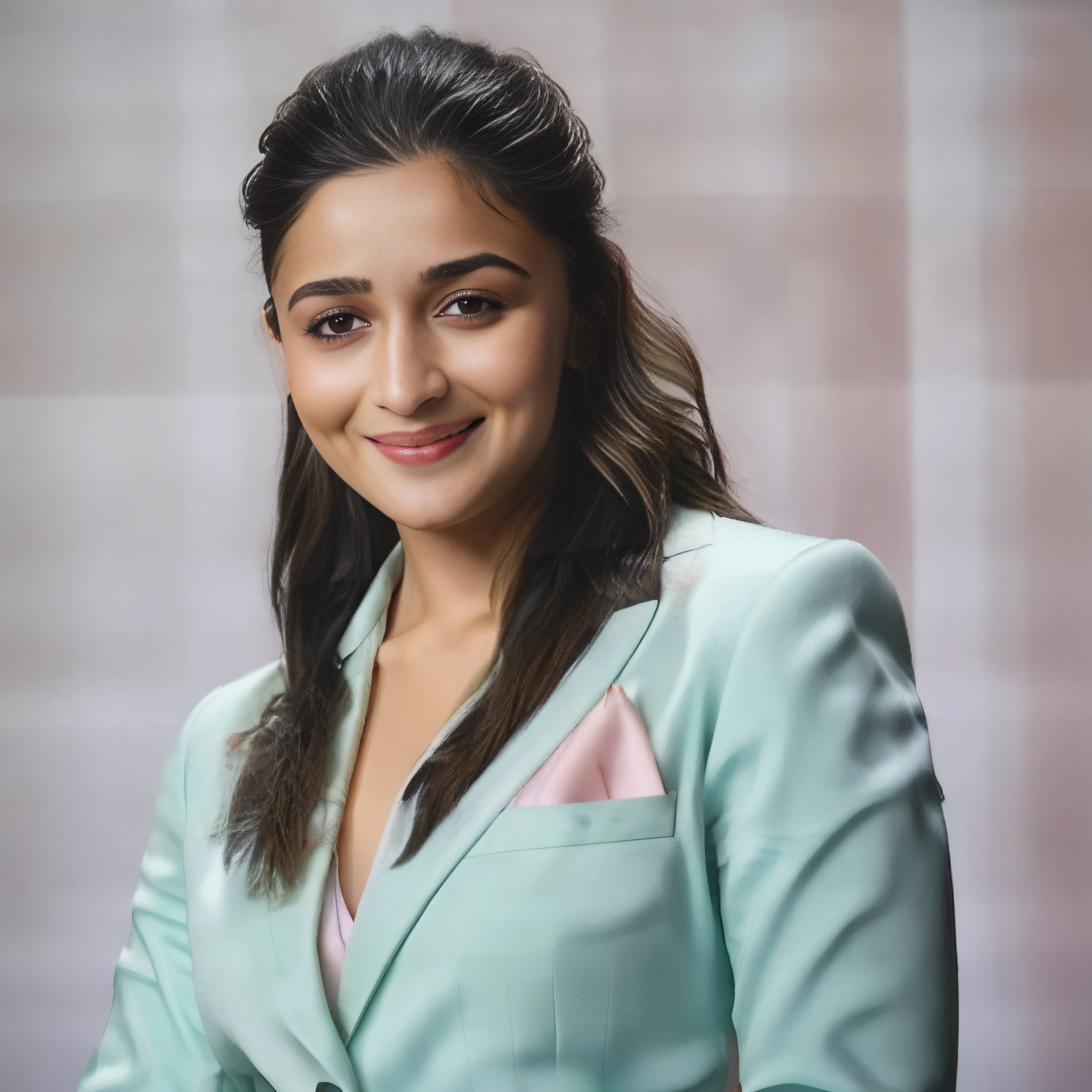 (AliaBhatt)<lora:AliaBhattSDXL:1> a photo of AliaBhatt, woman standing in a suit and tie, smile, detailed skin, cinematic