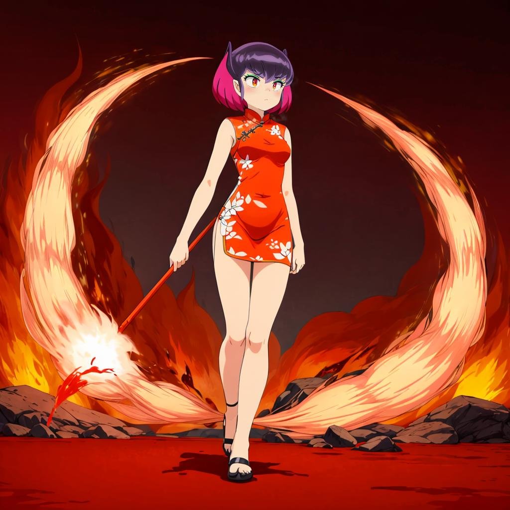 Kurama,  1girl,  full body by Ttan on Tensor.Art