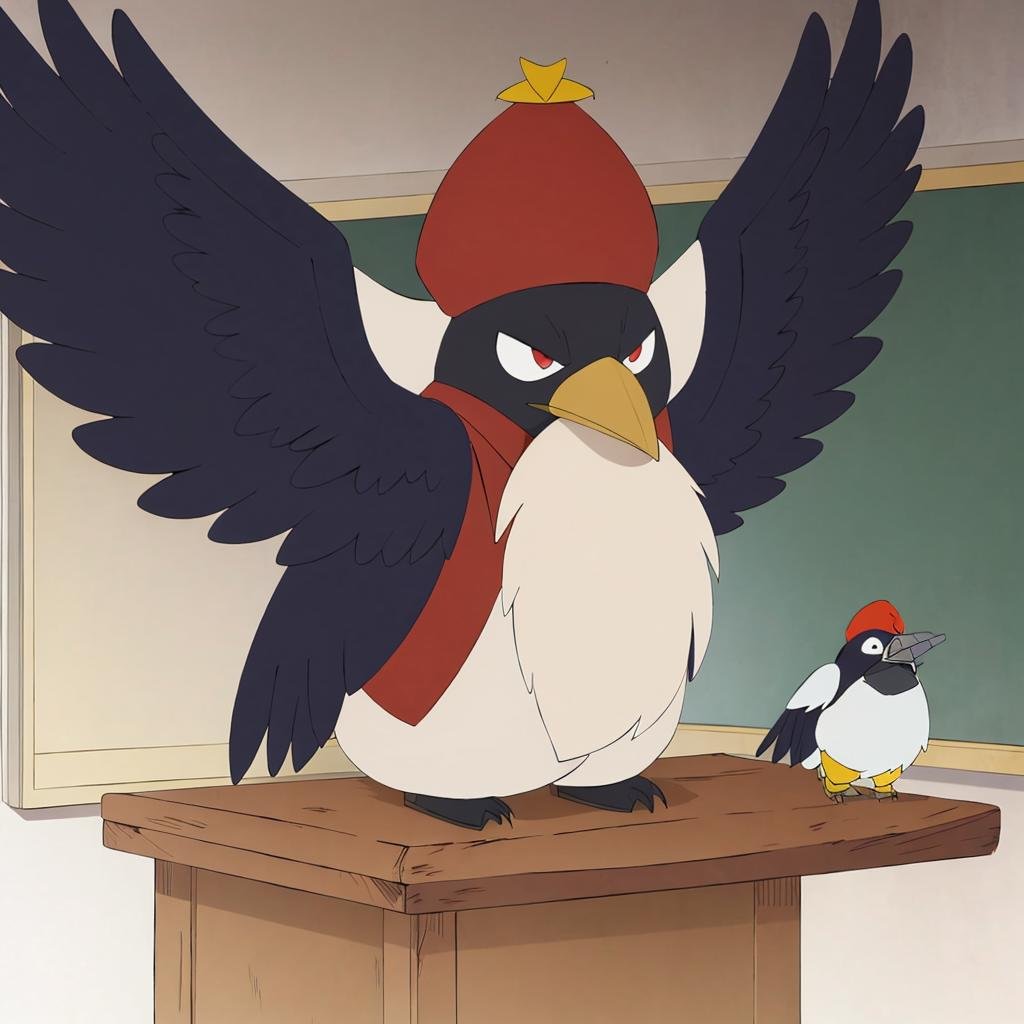 classroom,  Karasutengu,  crow by Ttan on Tensor.Art