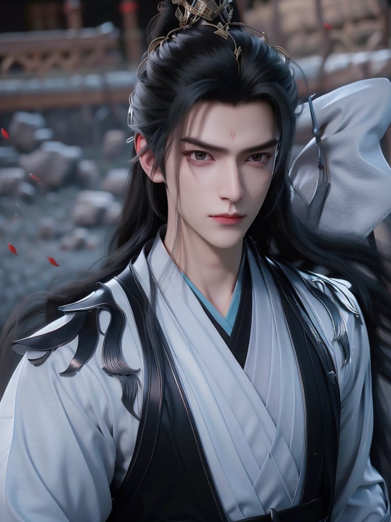 An ancient handsome man,  (masterpiece),  (highest quality) by 天运子 on Tensor.Art