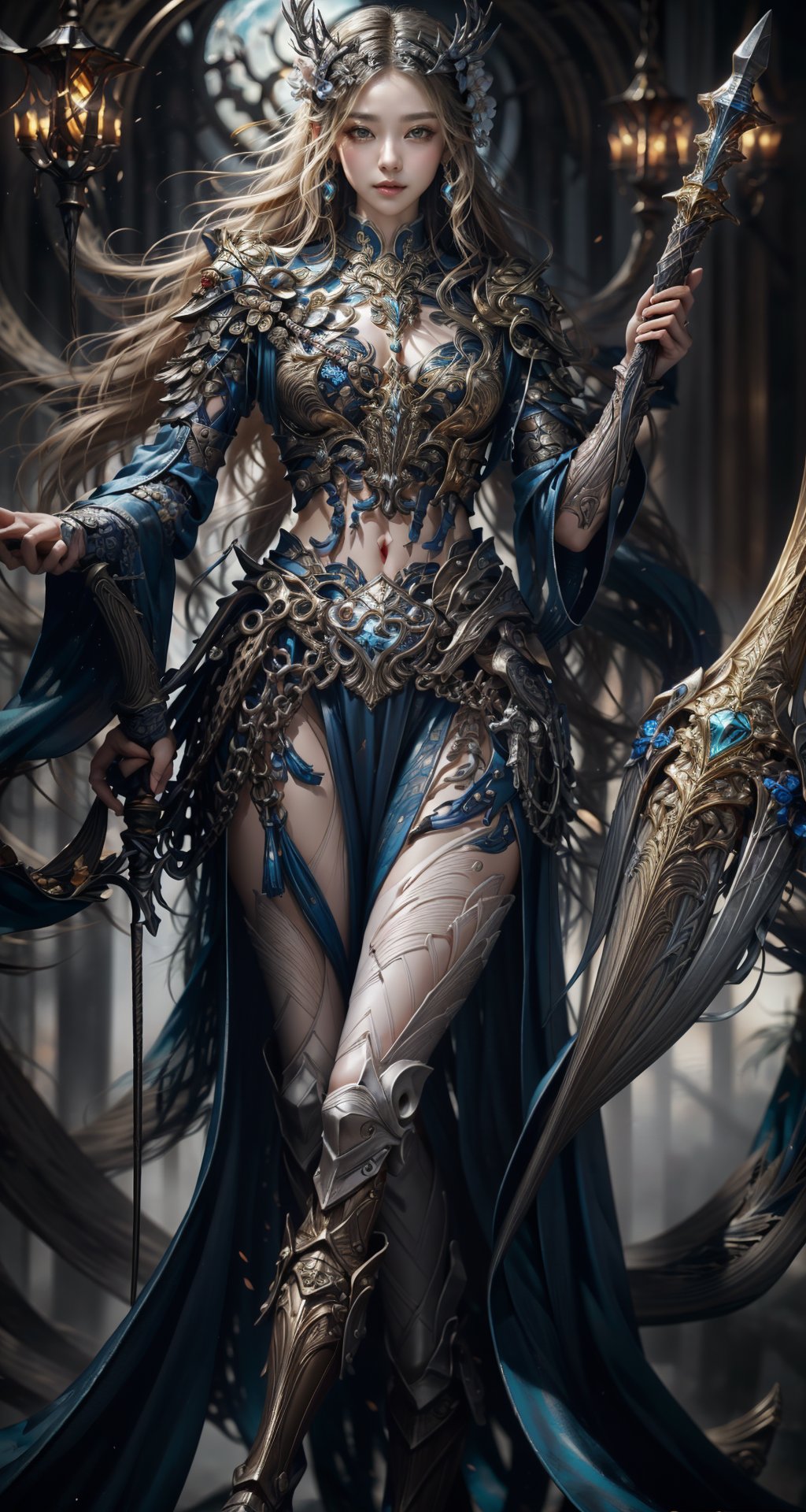  mid age land, golden hair, beautiful eyes,long leg, beatiful hand, ,boots, swords, heijing1, delicate\(armor\), heijing1, Armor, BY MOONCRYPTOWOW