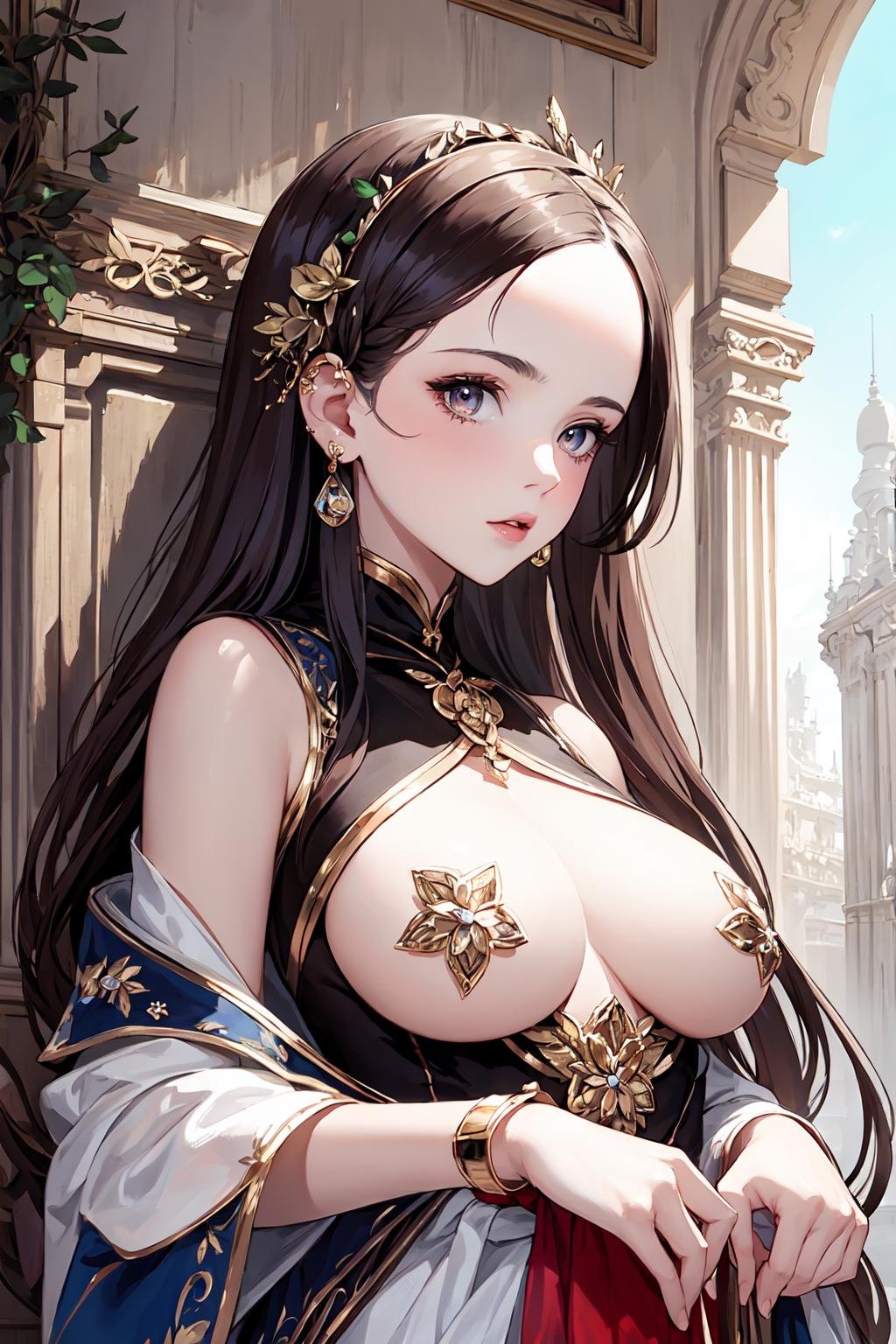 (masterpiece, top quality, best quality, official art, beautiful and aesthetic:1.2),1girl,pasties,very_long_hair,extreme detailedcolorful,highest detailed,