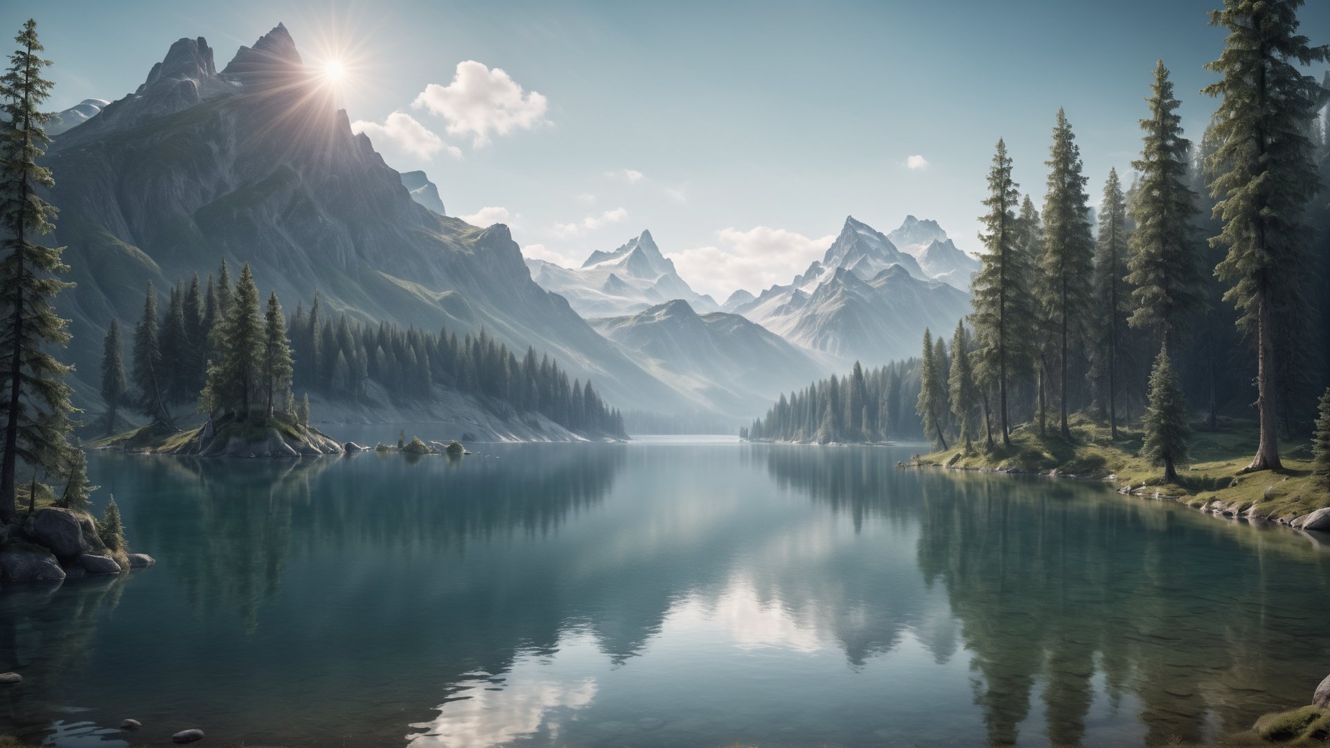 (masterpiece,  photorealistic:1.35),  (CGI image of a mystical lake:1.65),  (majestic creatures),  (water surface,  created with exquisite details:1.25),  (located gracefully surrounded by mountains: 1.1),  (Blender CGI software that can create stunning photorealistic scenes:1.2),  (surrounded by the quiet beauty of the forest:1.1),  (highly detailed landscape:1.25),  (the captivating look of everlasting beauty:1,  1),  beautiful color correction,  Unreal Engine,  super resolution,  megapixels,  4 delays, 8k wallpaper,  awesome,  (((masterpiece))),  (((best quality))),  ((ultra detailed)),  (illustration),  dynamic angle,<lora:EMS-202412-EMS:0.750000>