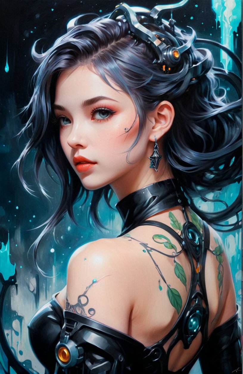 Airbrush Oil painting,  anime style,  dark myth by BooAImagery on Tensor.Art