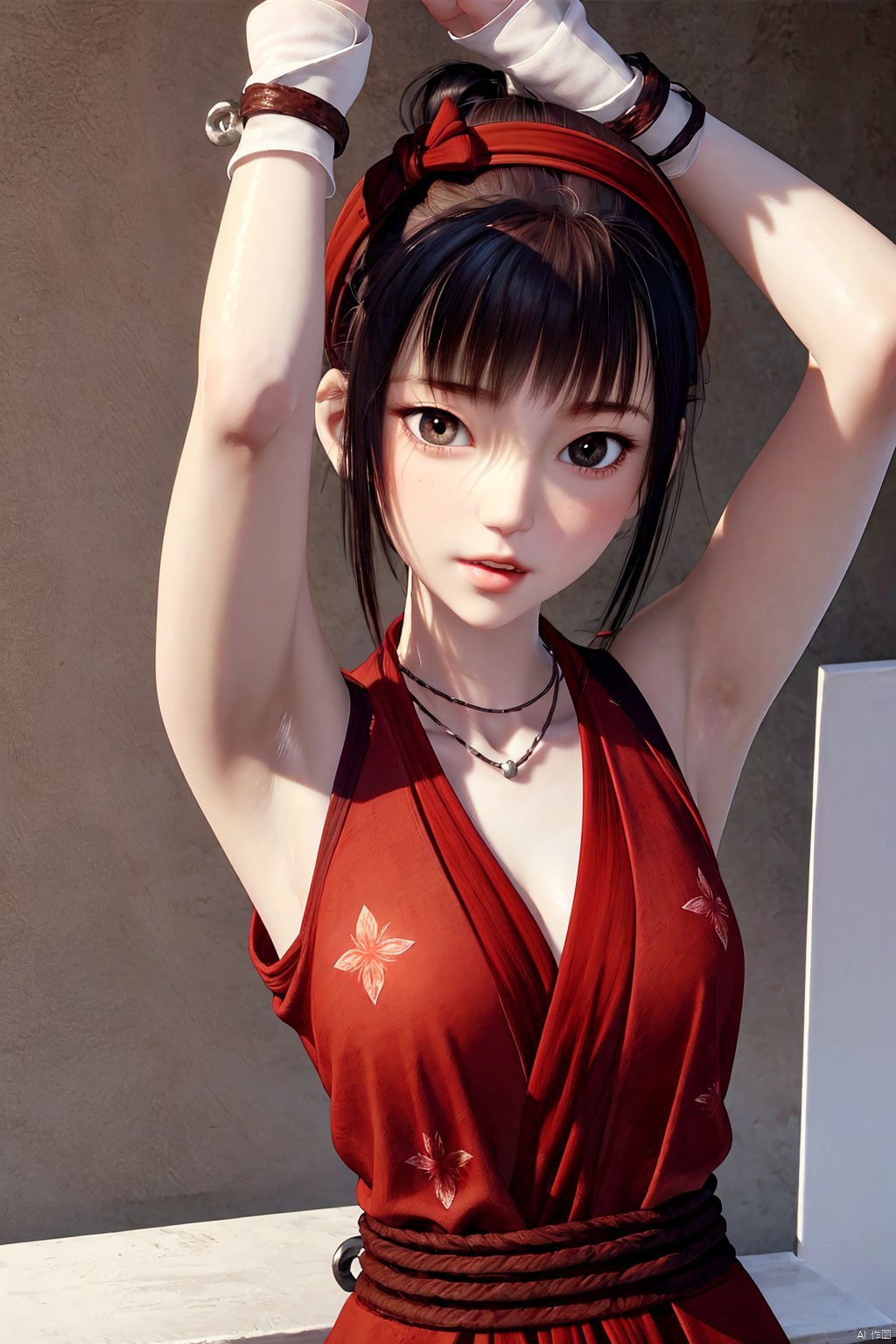 1girl,  black hair,  bangs by 孤 on Tensor.Art
