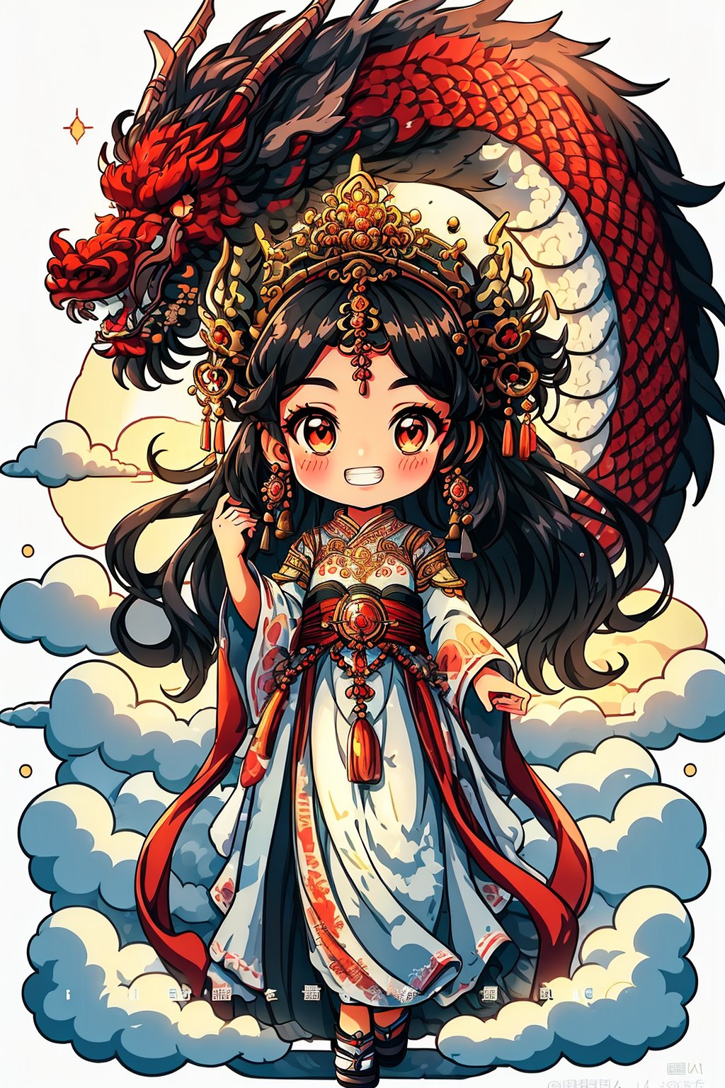1girl,  =3,  black hair by 蔚蓝Blue on Tensor.Art