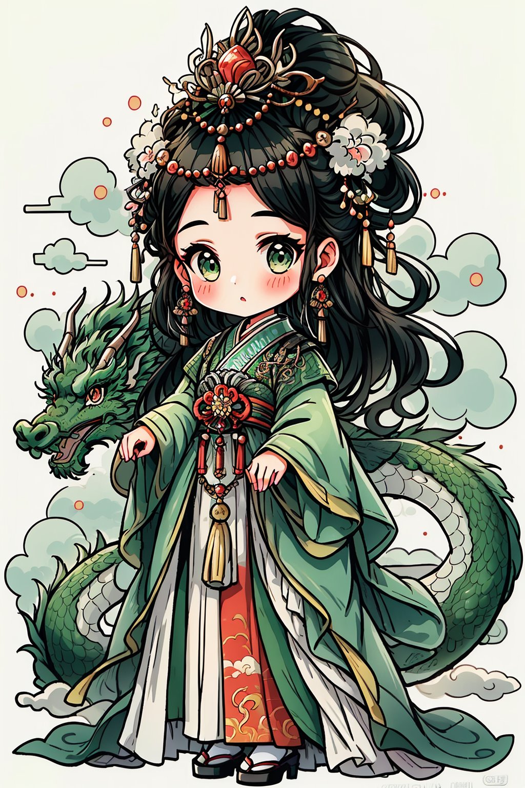 1girl,  =3,  black hair by 蔚蓝Blue on Tensor.Art