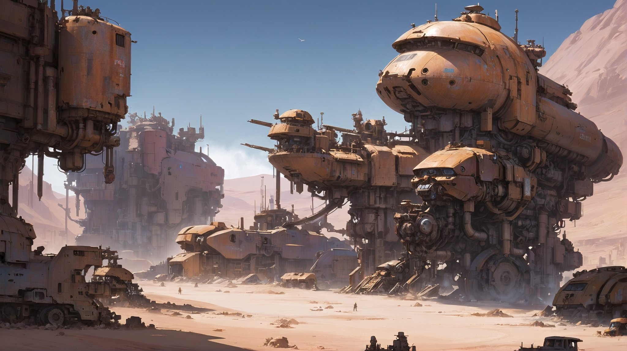 junkworld,  scifi,  Arctic Desert by Alpharius67 on Tensor.Art