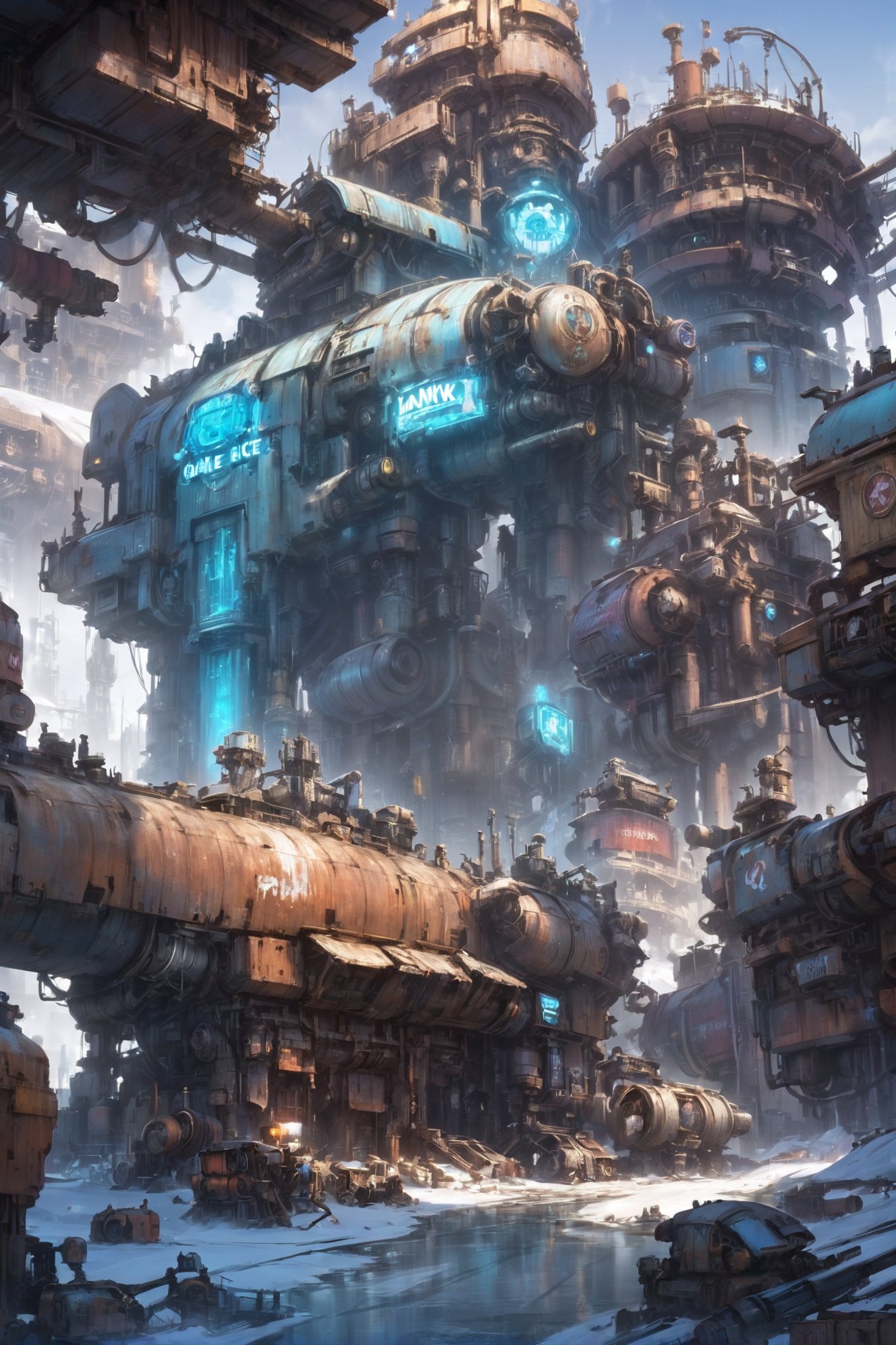 junkworld,  fantasy,  Polar Ice by Alpharius67 on Tensor.Art