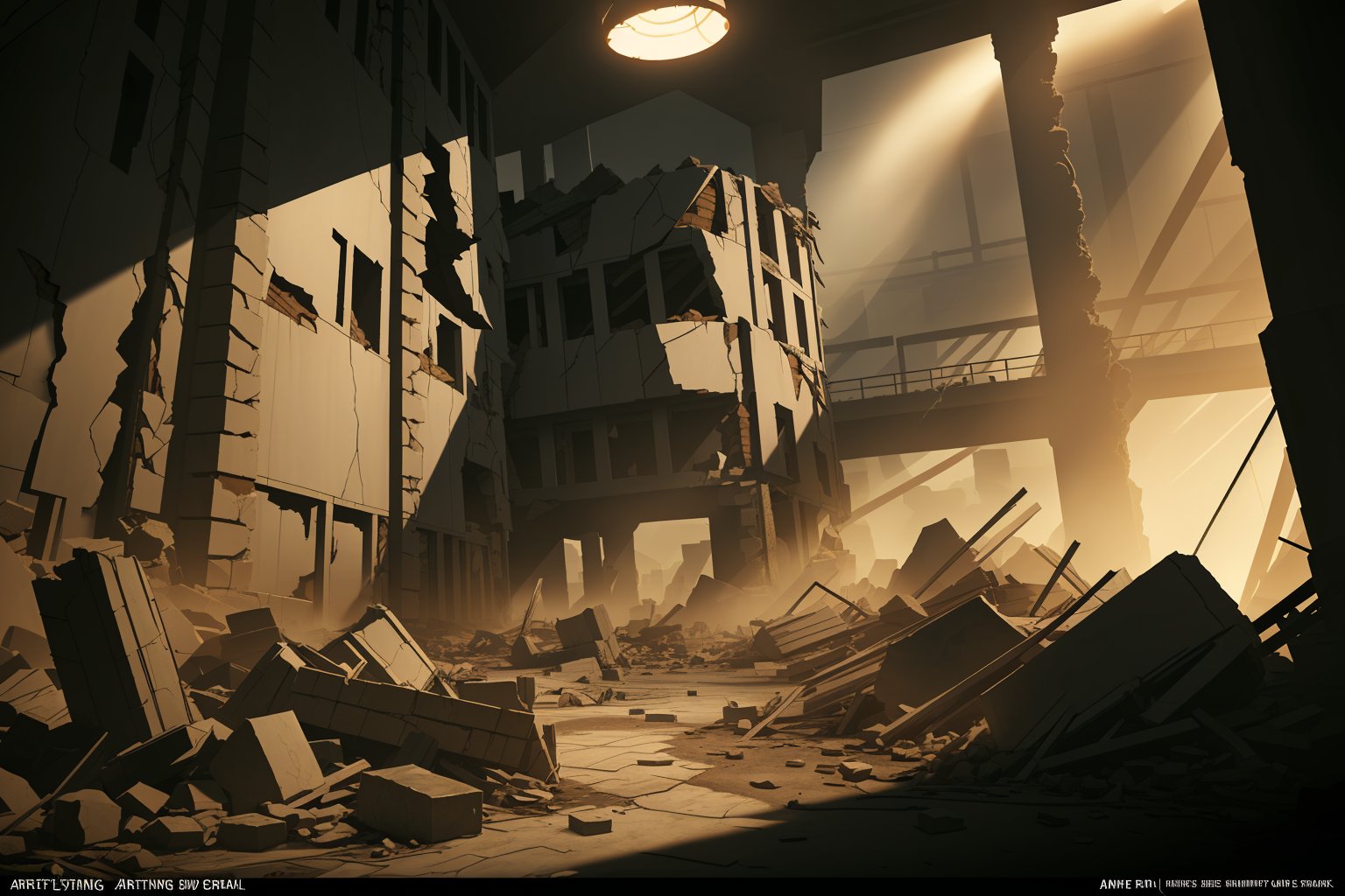 huge filesize,artbook,game cg,realistic,real,Cinematic Lighting,reality,elden,scene,,rubble_ruins,