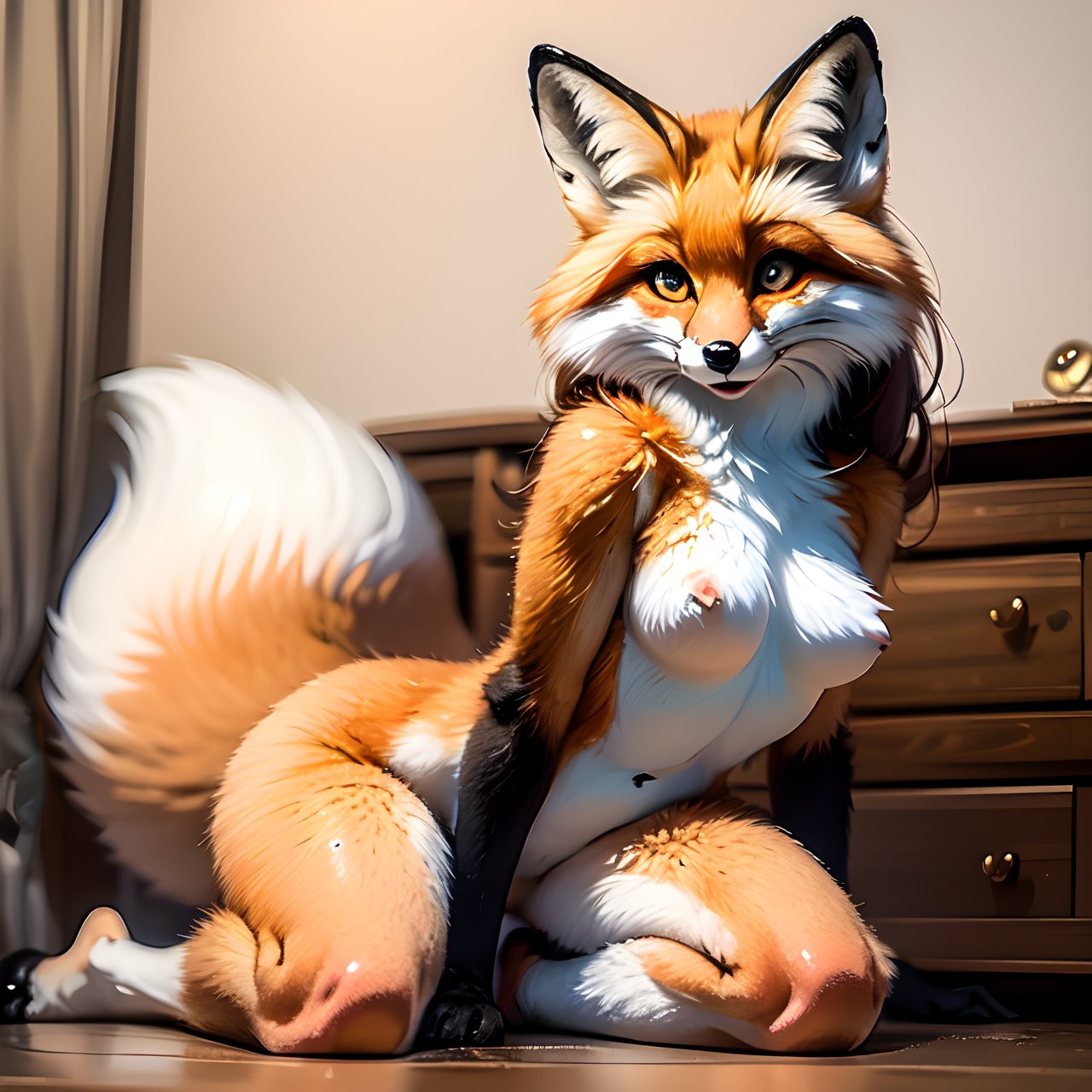 a fox girl.
,fox_girl