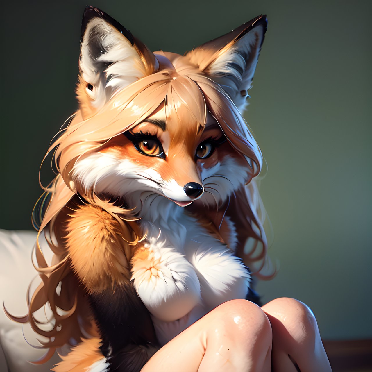 a fox girl.
,fox_girl