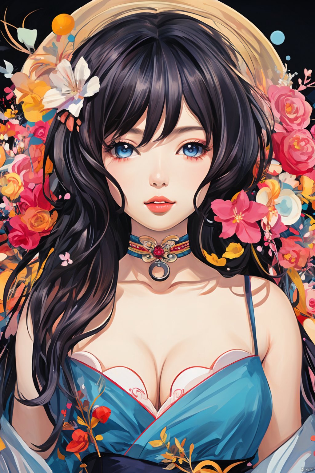  (Masterpiece:1.2, high quality),(pixiv:1.4),Eyebrows like willow leaves,The face is as beautiful as a flower,the eyes are tender. Small waist,big breasts,revealing cleavage; Lips slightly open,seductive expression.,girl,, mwuxia, mxianv