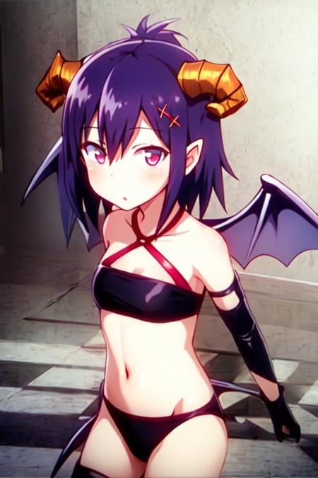 1girl, <lora:vigne-20:1>, portrait, demon, wings, horns