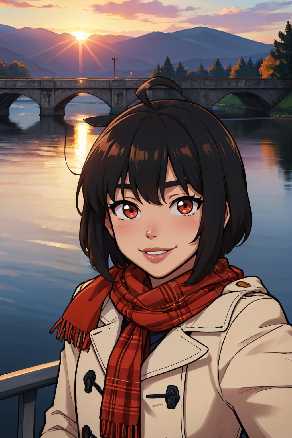 mrpotatoparty,  1girl,  scarf by guy90 on Tensor.Art